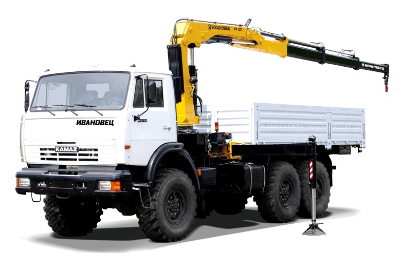 КАМАЗ-43118 с КМУ КМ-100 Ивановец